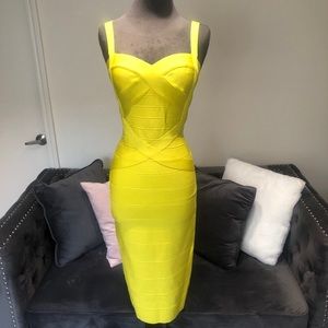 Yellow Bodycon Dress